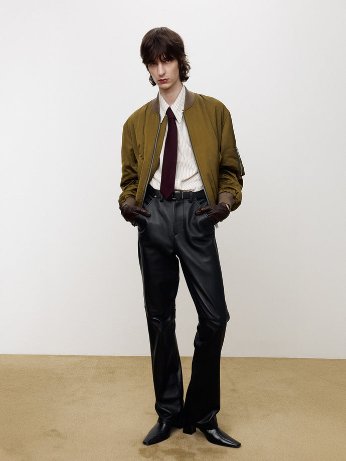 Tonywack - Nylon Bomber Jacket (Olive Gold) product image 1 | TRAB K-Fashion Australia