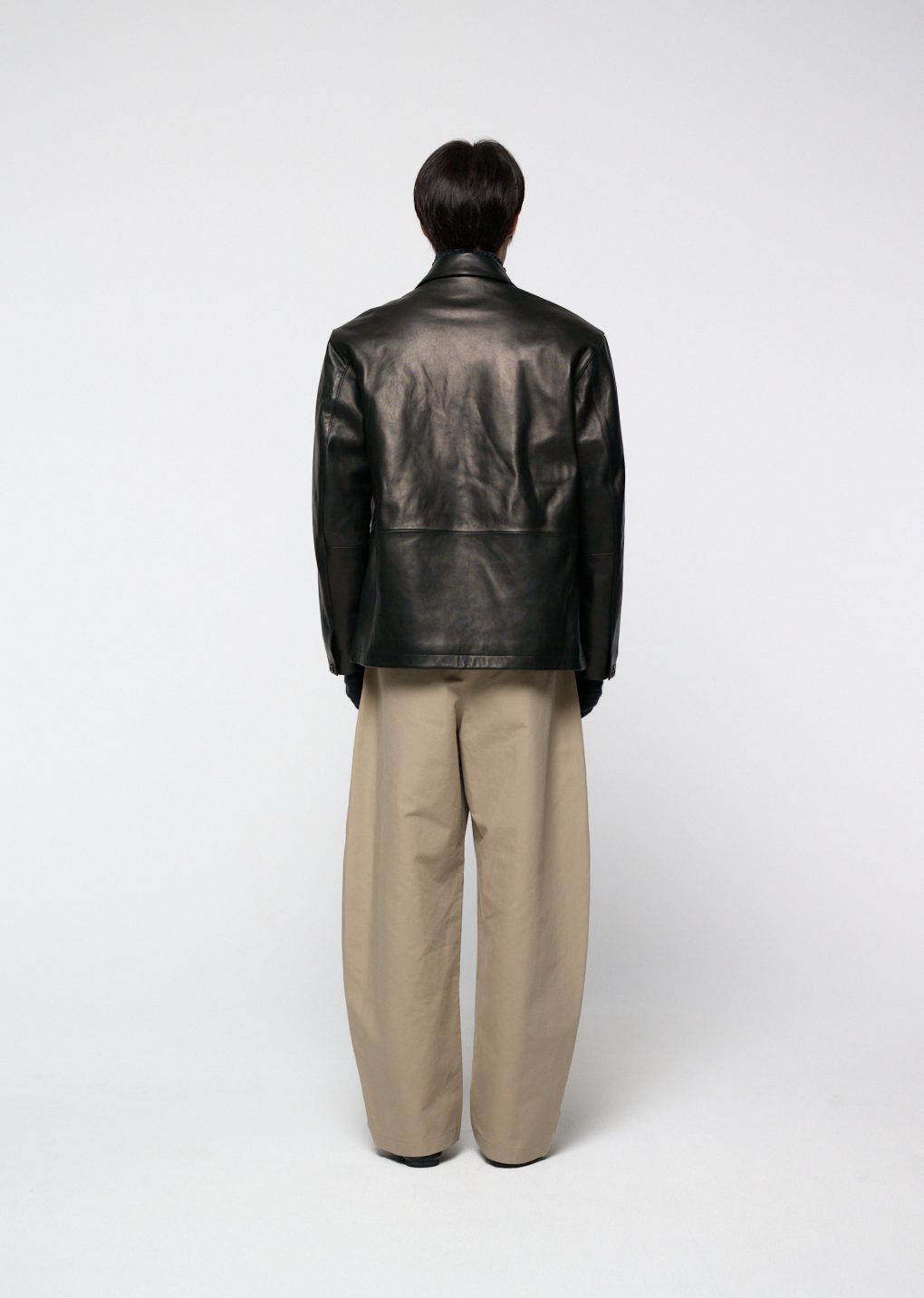 Amomento - Lambskin mid jacket (Black) product image 4 | TRAB K-Fashion Australia