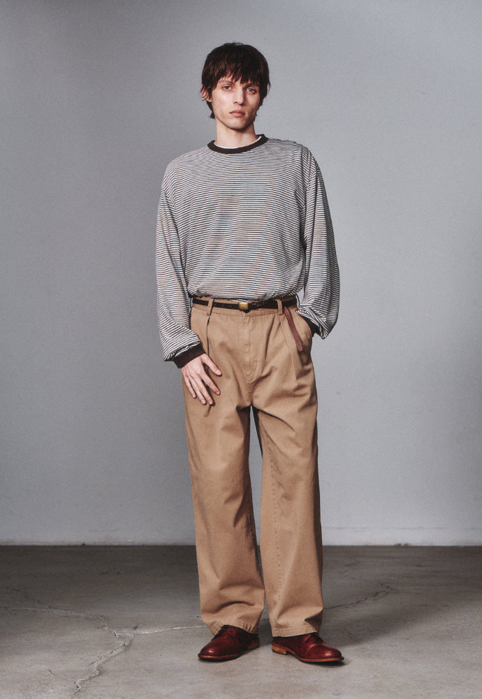 Art if acts - Washed Stripe Long Sleeve (Wood) product image 5 | TRAB K-Fashion Australia