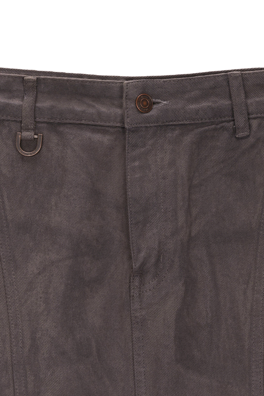 Matin Kim - Wax Coating Denim Skirt (Brown) product image 3 | TRAB K-Fashion Australia