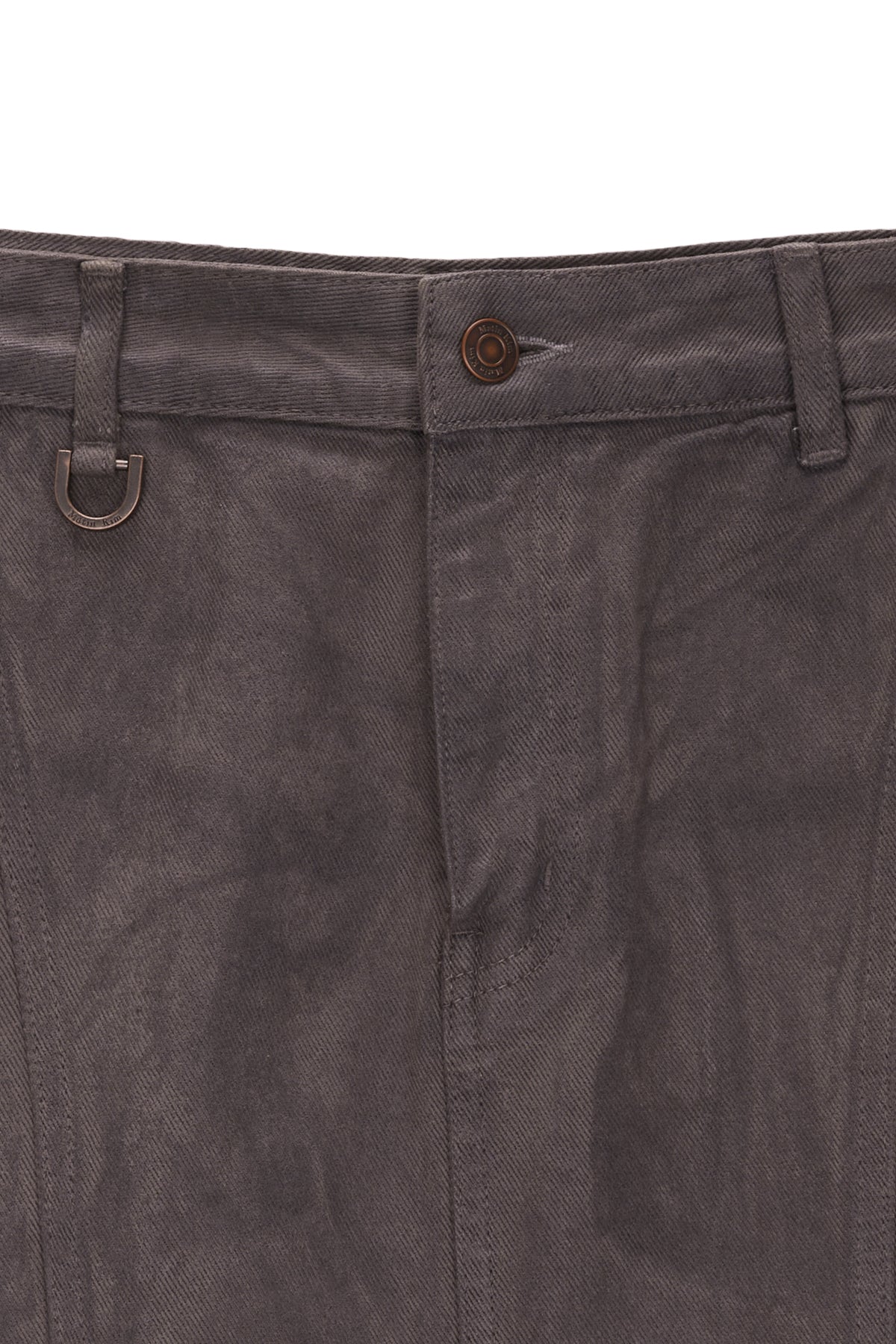 Matin Kim - Wax Coating Denim Skirt (Brown) product image 3 | TRAB K-Fashion Australia