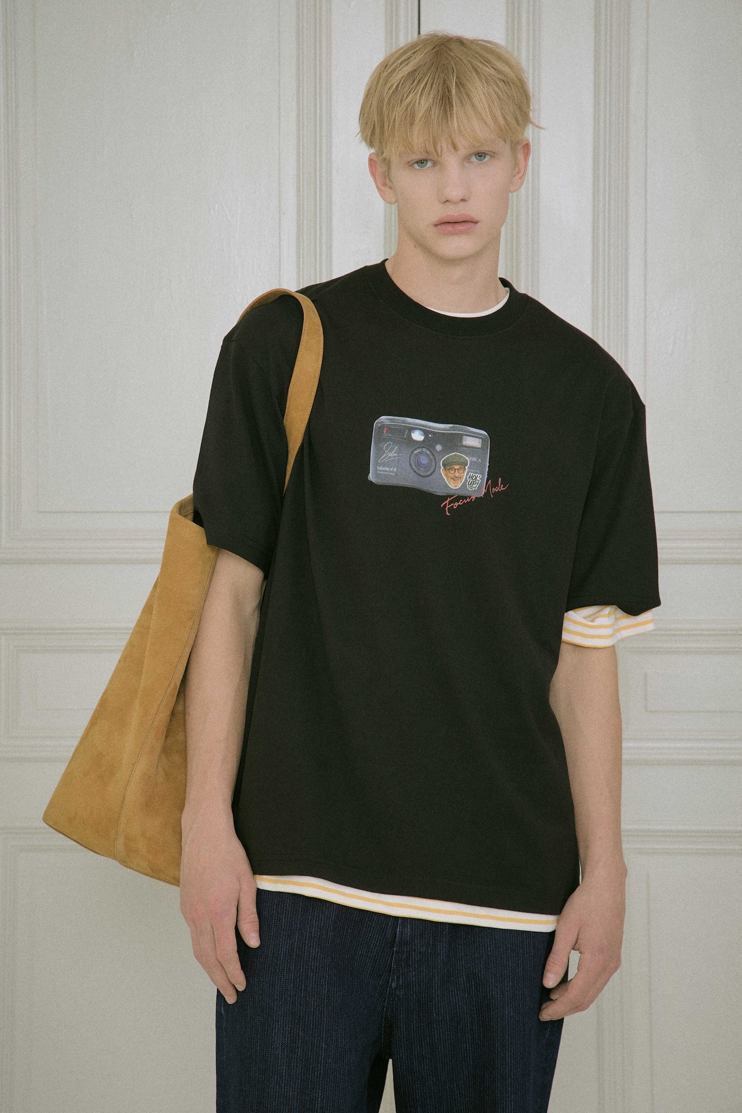 STU - Camera Printing T-Shirt (Black) product image 9 | TRAB K-Fashion Australia