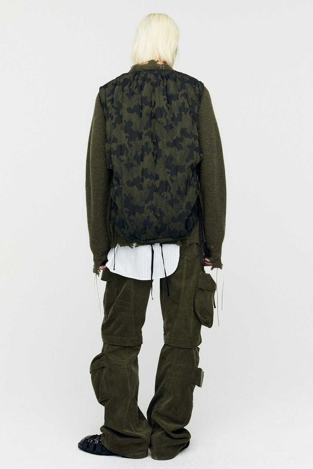 Andersson Bell - Camouflage Padded Turtle Vest (Green) product image 3 | TRAB K-Fashion Australia