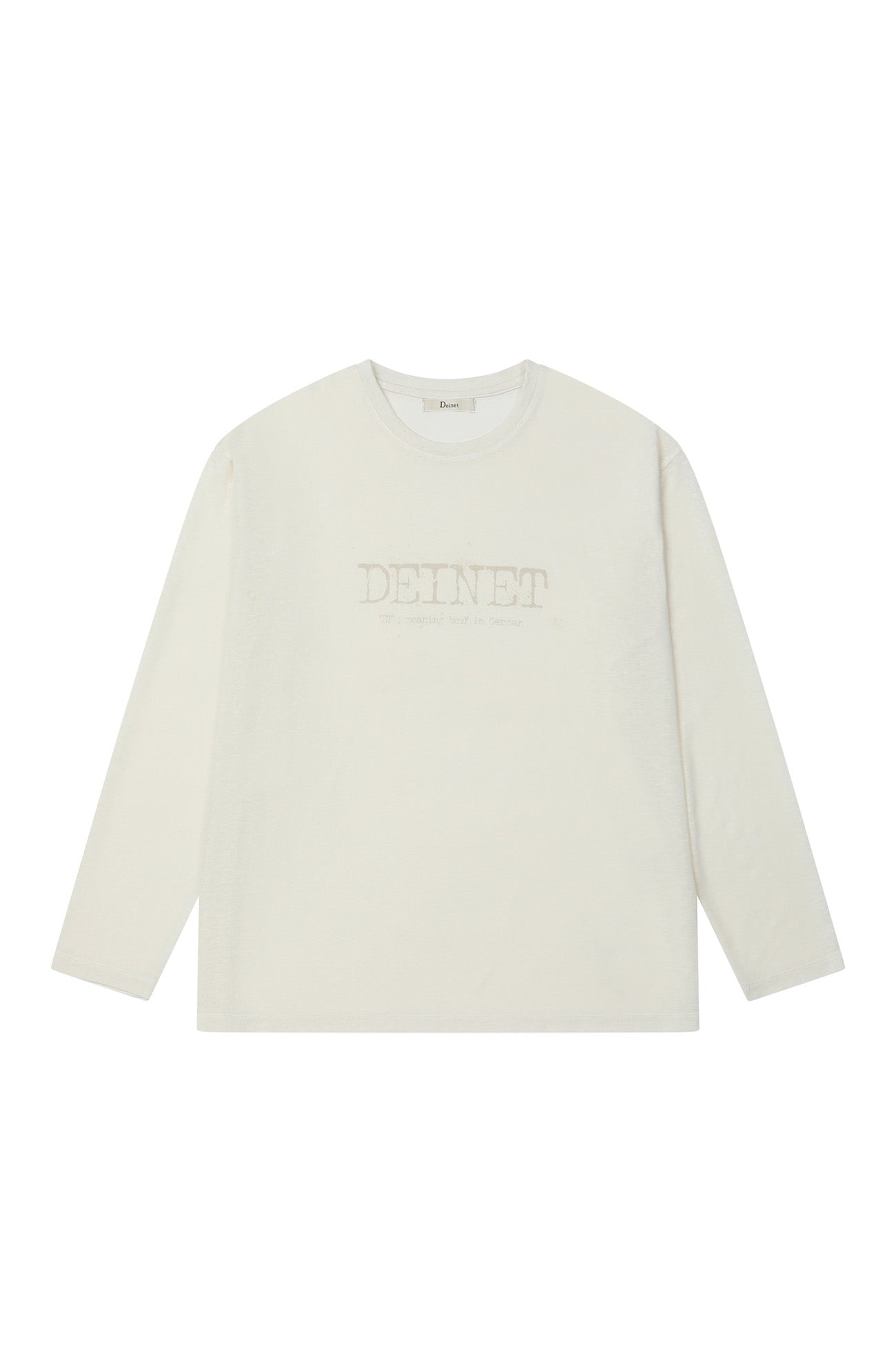 Deinet - Overfit Sweat Graphics T-Shirt (Ivory) product image 7 | TRAB K-Fashion Australia