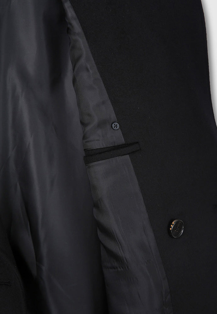 Tonywack - Wool And Cashmere Double-Breasted Coat (Black) product image 12 | TRAB K-Fashion Australia