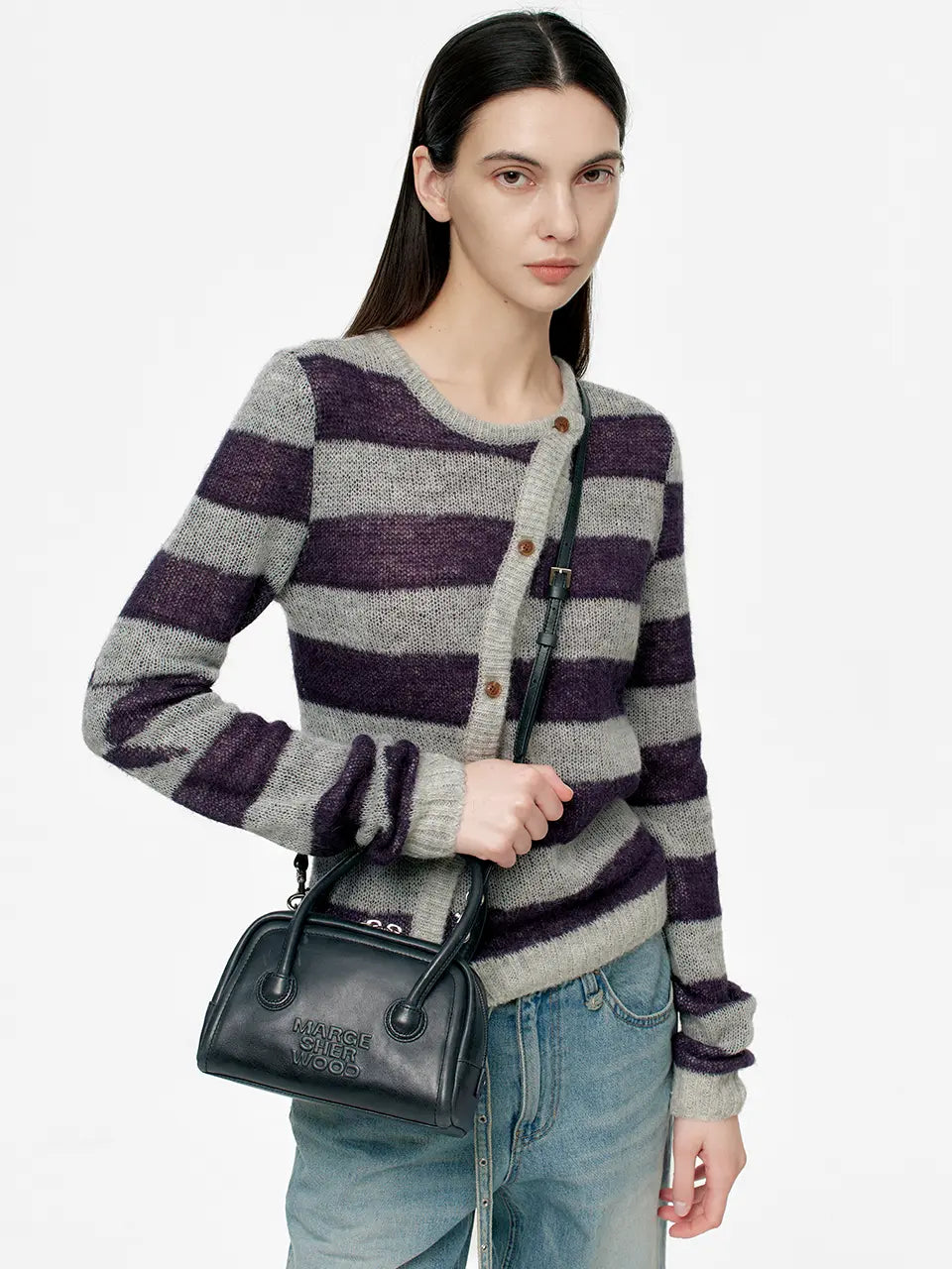 Marge Sherwood - Soft Tote Mini (Navy Pull-Up) product image 2 | TRAB K-Fashion Australia