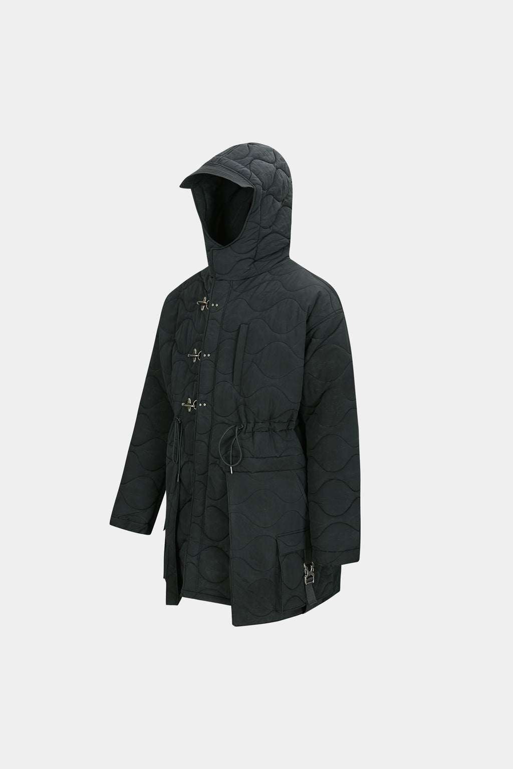 Andersson Bell - Lace-Up Fishtail Parka (Asphalt) product image 9 | TRAB K-Fashion Australia