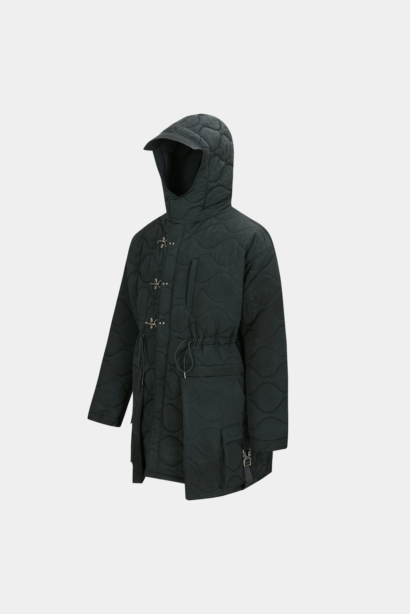 Andersson Bell - Lace-Up Fishtail Parka (Asphalt) product image 9 | TRAB K-Fashion Australia