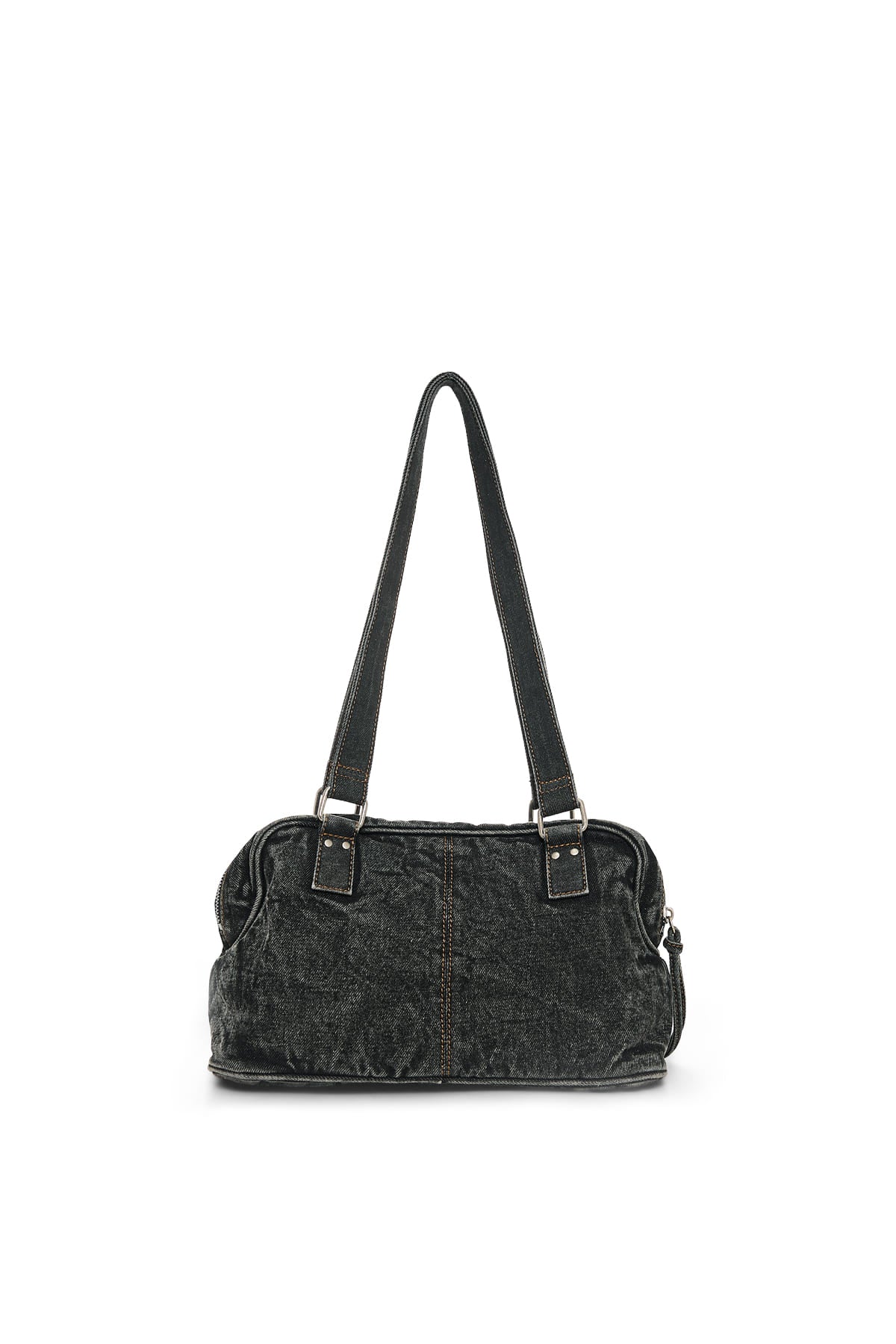Matin Kim - Matin Dust Denim One Pocket Shoulder Bag (Black) product image 4 | TRAB K-Fashion Australia