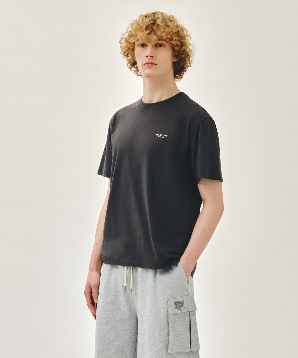 Marithe & Francois Girbaud - Small Regular Logo Tee (Charcoal) product image 2 | TRAB K-Fashion Australia