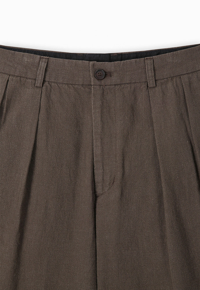 Art if acts - Washed Linen Bermuda Shorts (Wood) product image 8 | TRAB K-Fashion Australia