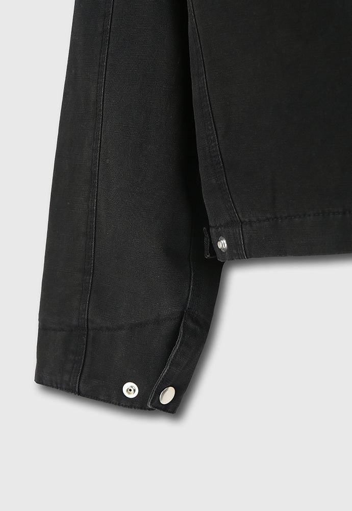 Tonywack - Patch Work Fade-Effect Work Jacket Stone Washed (Faded Black) product image 17 | TRAB K-Fashion Australia