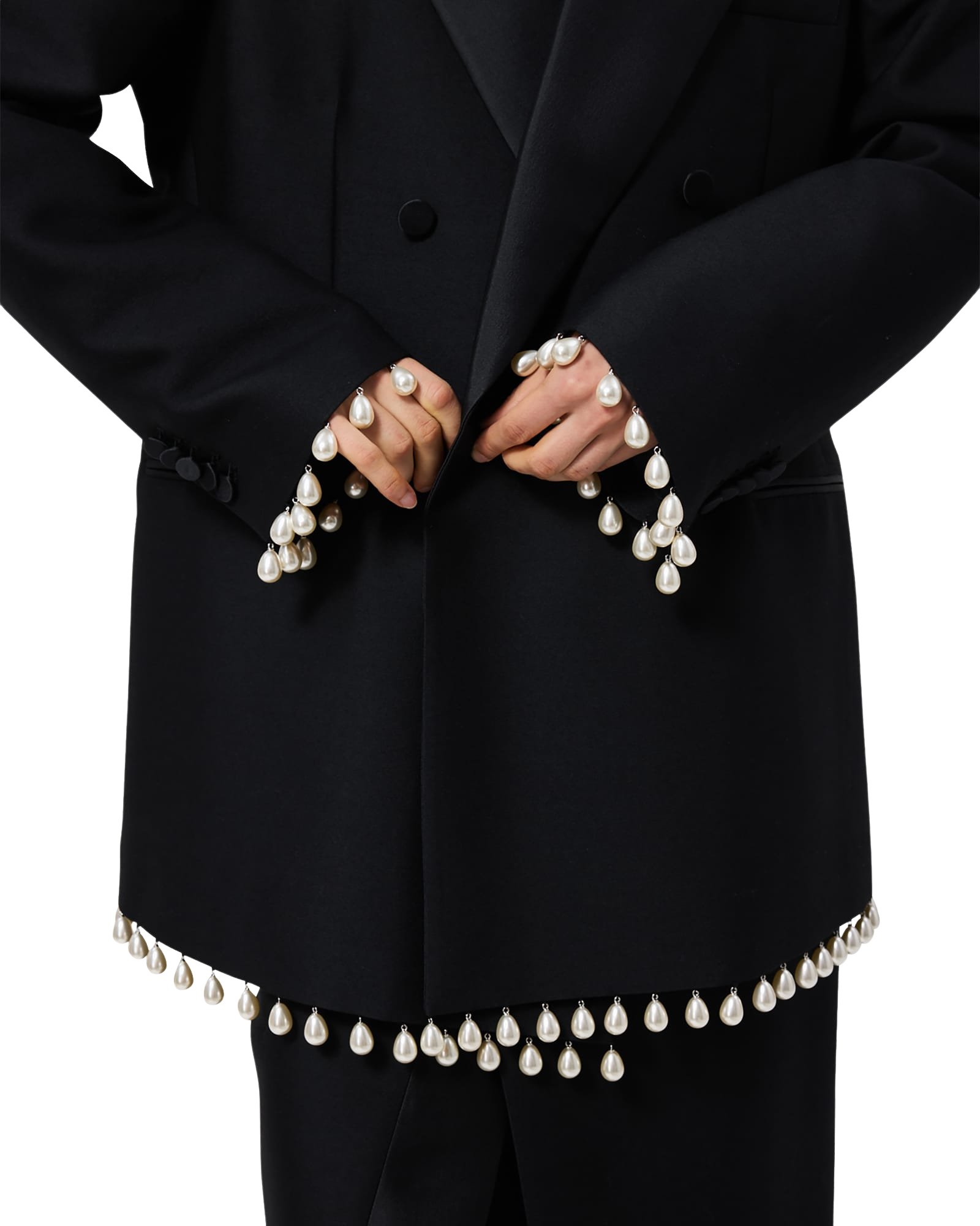 Kimhe Kim - Pearl Embellished Tuxedo (Black) product image 12 | TRAB K-Fashion Australia