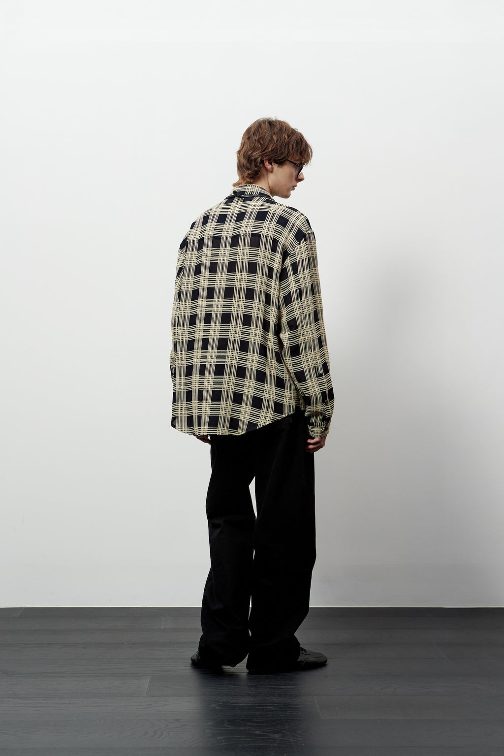 Stu - Weaved Check Shirt (Black) product image 11 | TRAB K-Fashion Australia
