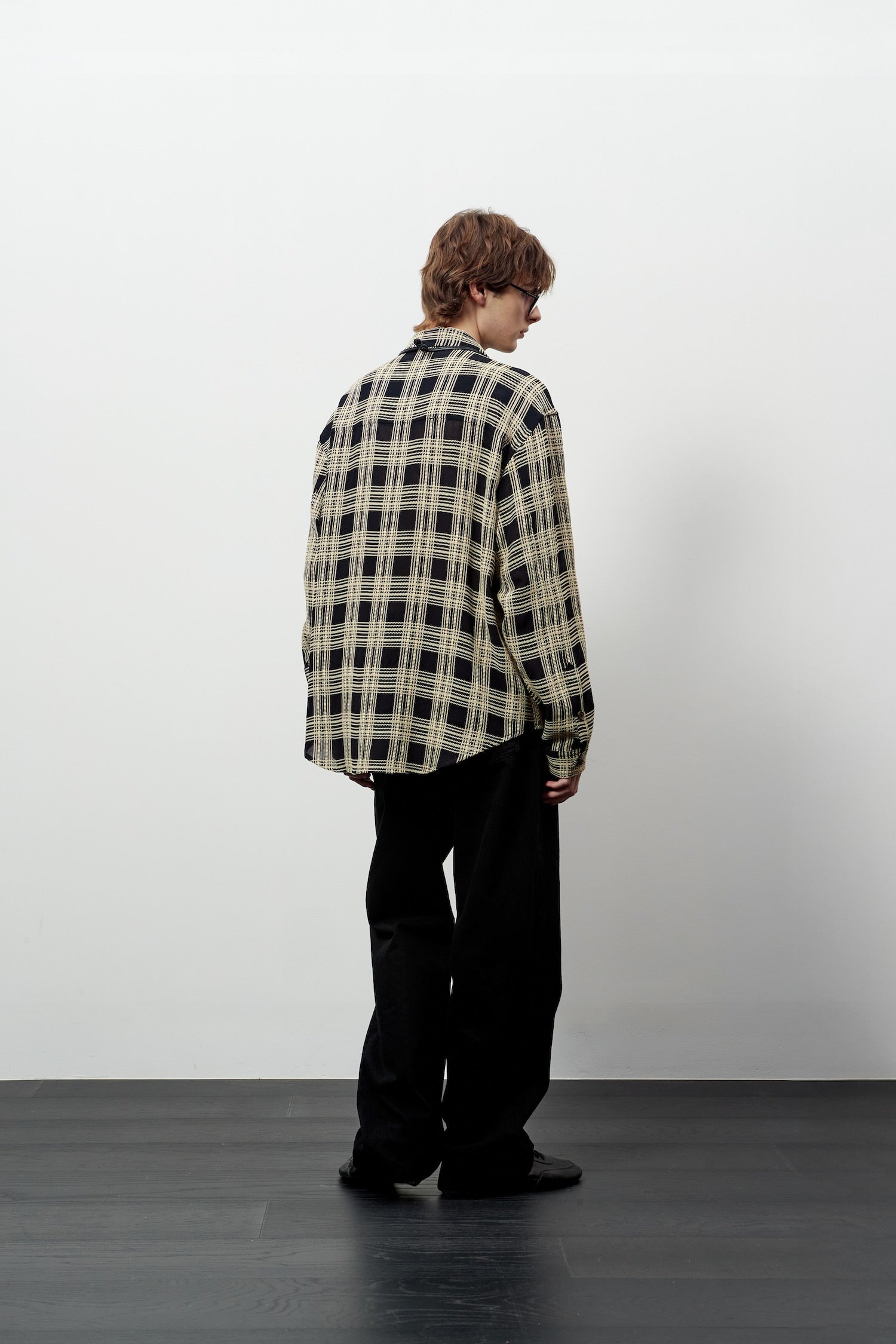 Stu - Weaved Check Shirt (Black) product image 11 | TRAB K-Fashion Australia