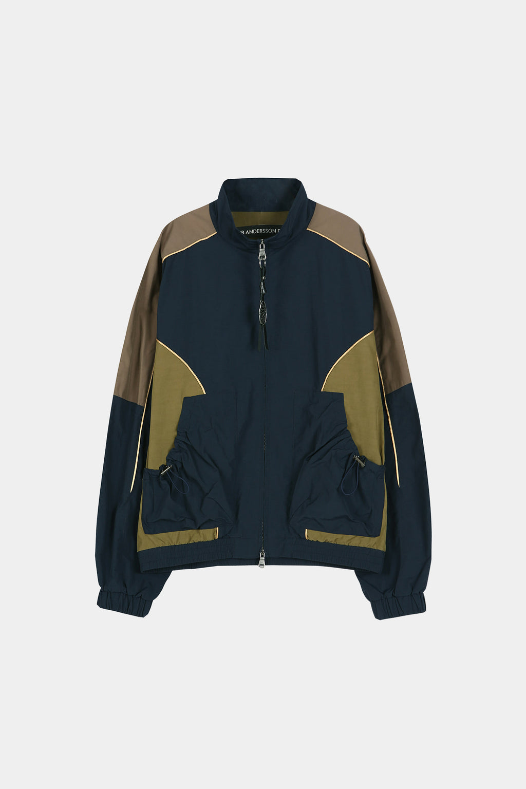 Andersson Bell - Unisex Color Block Nylon Track Jacket (Navy/Khaki) product image 9 | TRAB K-Fashion Australia