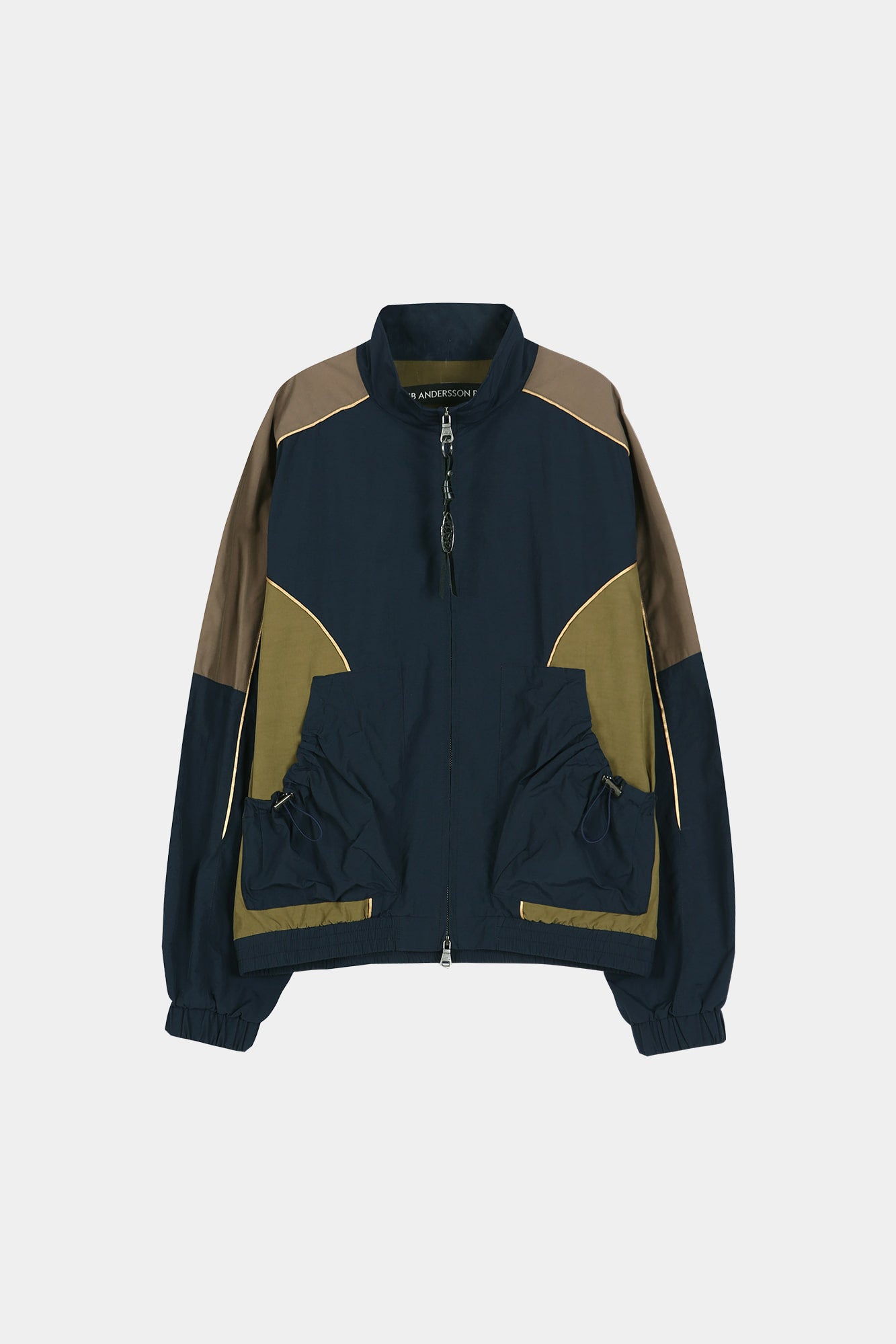 Andersson Bell - Unisex Color Block Nylon Track Jacket (Navy/Khaki) product image 9 | TRAB K-Fashion Australia