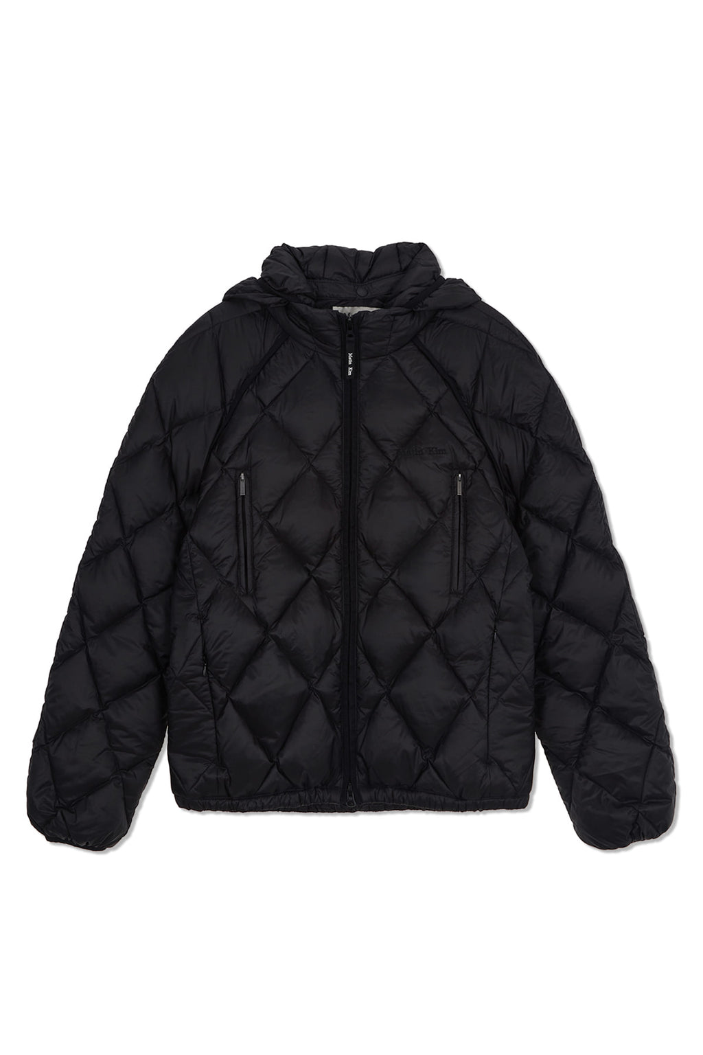 Matin Kim - Quilting Hoody Lightweight Jumper (down Blended) (Black) product image 1 | TRAB K-Fashion Australia