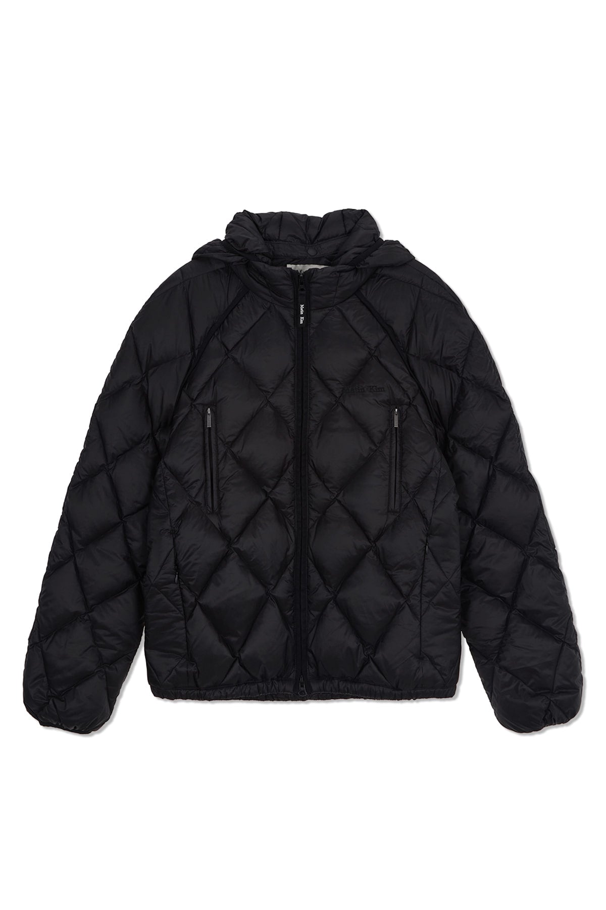 Matin Kim - Quilting Hoody Lightweight Jumper (down Blended) (Black) product image 1 | TRAB K-Fashion Australia