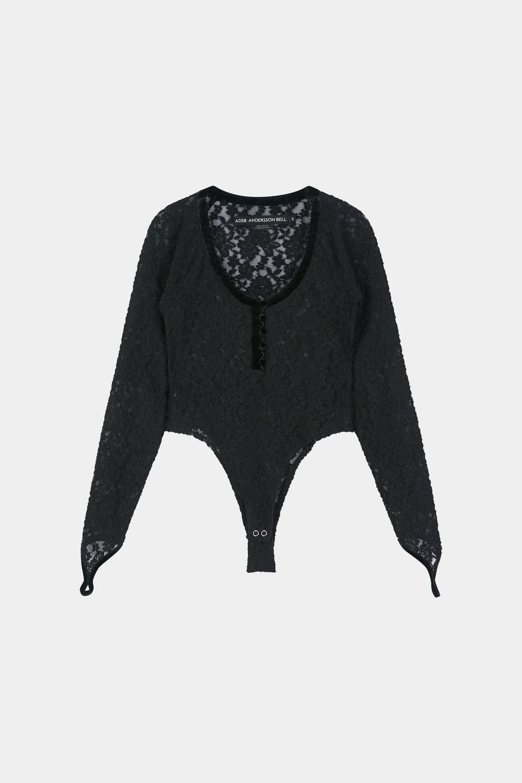 Andersson Bell - Lace Mesh Bodysuit (black) (Black) product image 10 | TRAB K-Fashion Australia