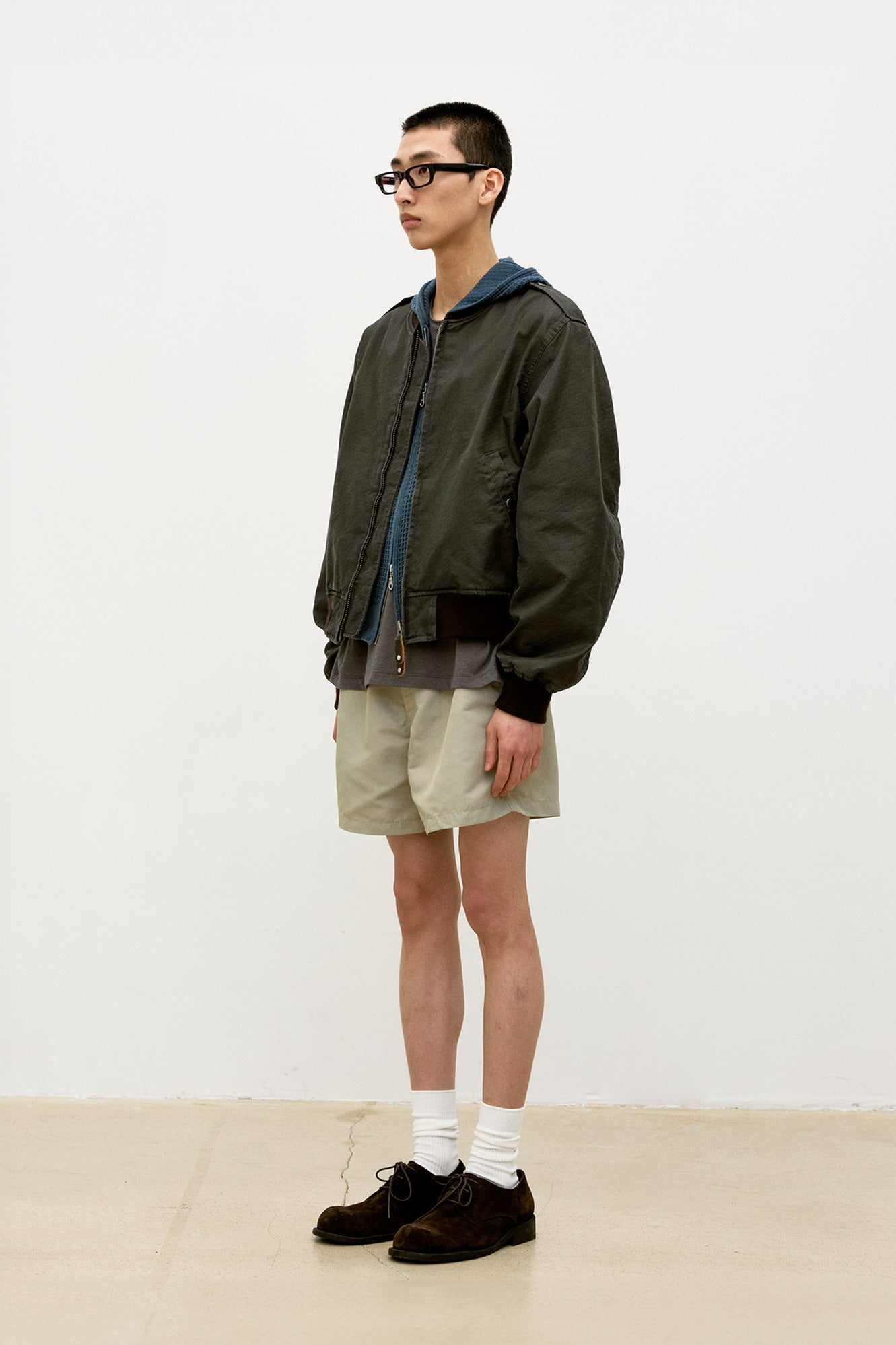 Coor - Stone Washed L2b Bomber (Dark Brown) product image 3 | TRAB K-Fashion Australia