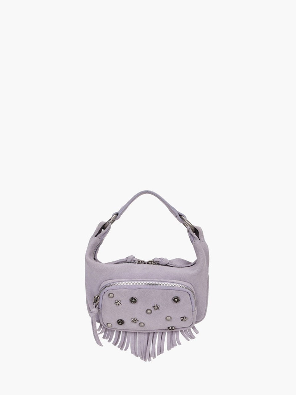 Marge Sherwood - City Hobo Micro (Lavender Grey Studded Suede) product image 4 | TRAB K-Fashion Australia