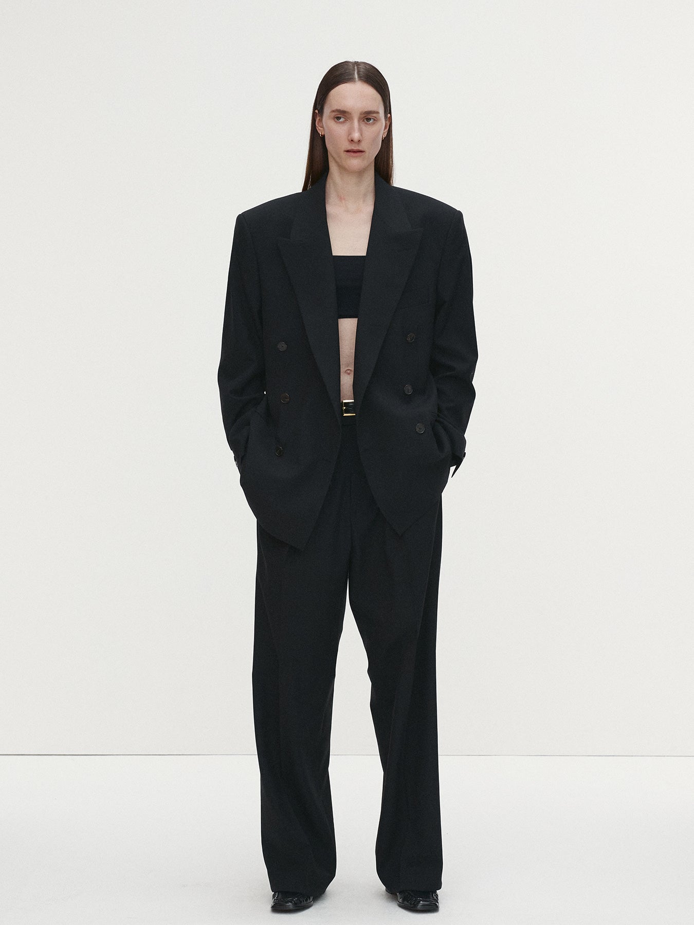 Tonywack - Light Wool Oversized Blazer (Black) product image 3 | TRAB K-Fashion Australia
