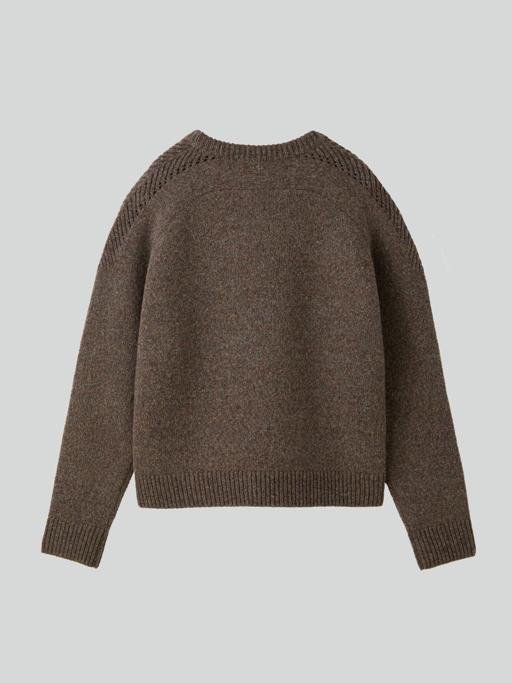 Recto - Shetland Wool Knit Top (Melange Brown) product image 8 | TRAB K-Fashion Australia