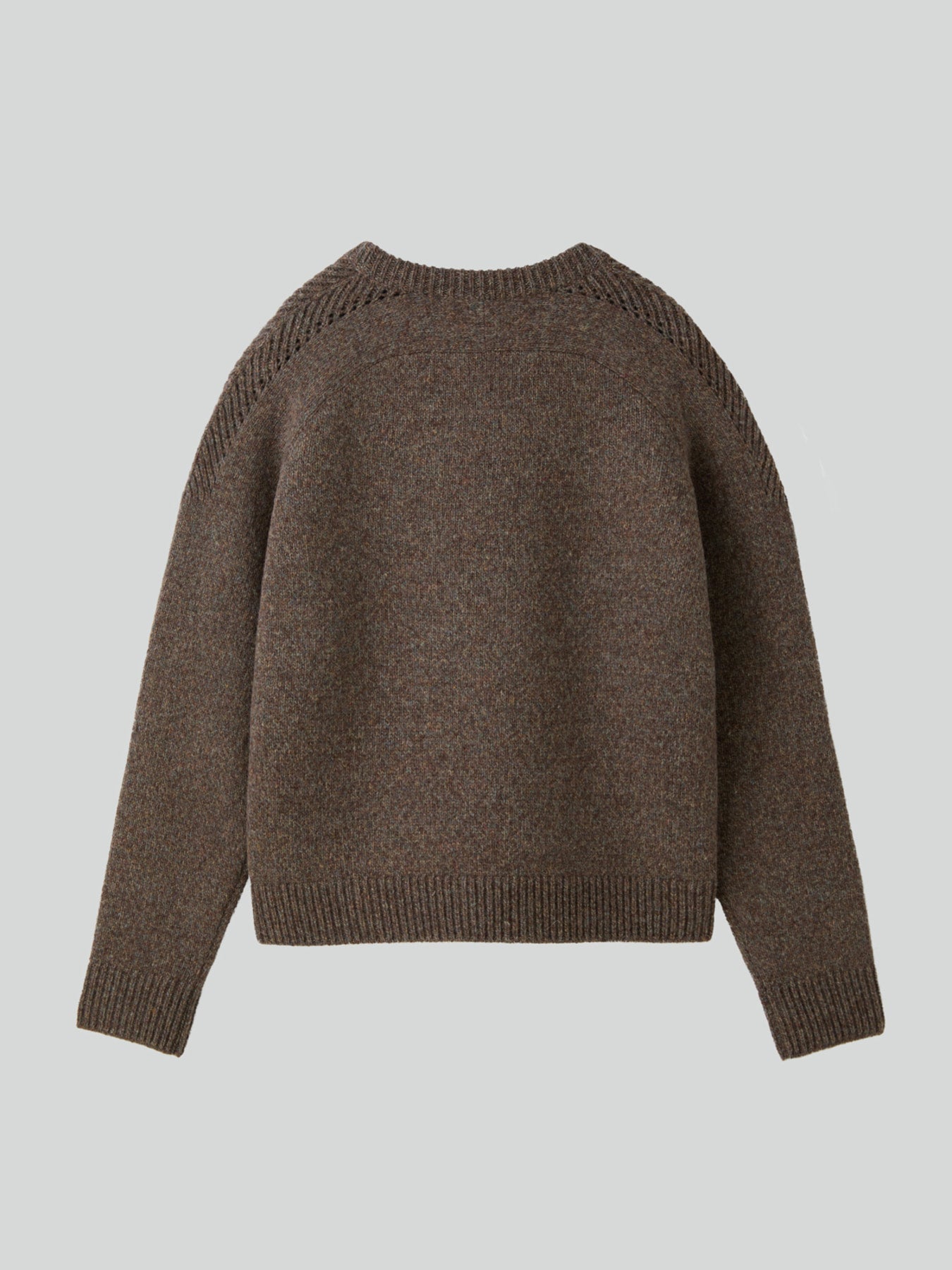 Recto - Shetland Wool Knit Top (Melange Brown) product image 8 | TRAB K-Fashion Australia