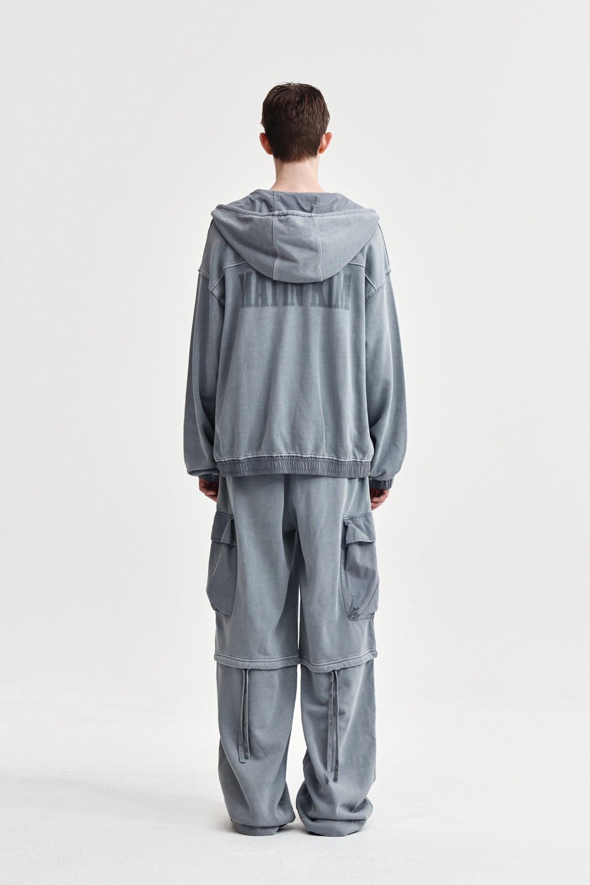 Matin Kim - [Pre-Order – Ships November 5] Pigment Dyed Cargo Pants (Light Grey) product image 8 | TRAB K-Fashion Australia