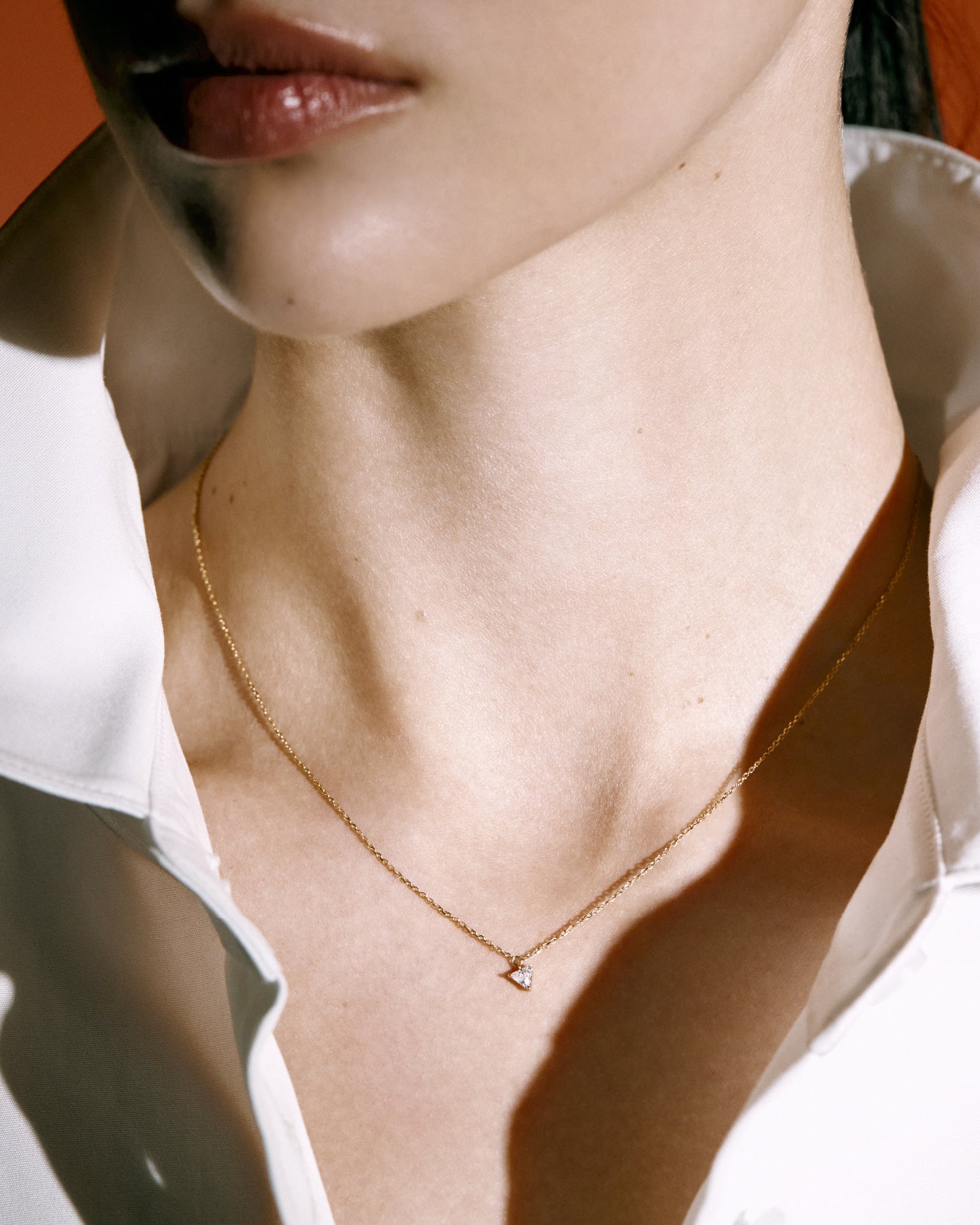 Numbering - Mini Triangle N-dia Pendant Necklace #2705 product image 1 | TRAB K-Fashion Australia