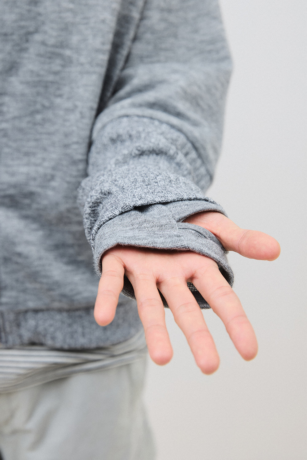 Hatchingroom - Double Sleeve Track Cardigan (M.Grey) product image 7 | TRAB K-Fashion Australia