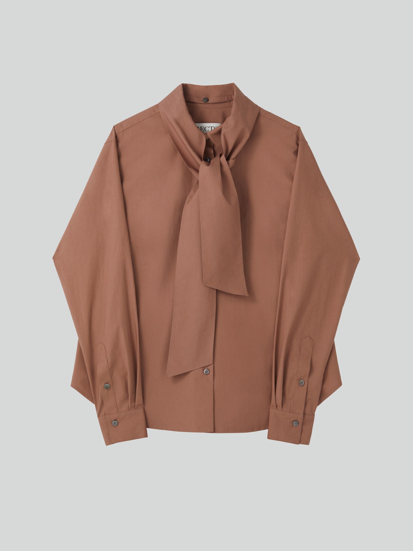 Recto - Powdery Cotton Scarf Shirt (Rust Pink) product image 11 | TRAB K-Fashion Australia