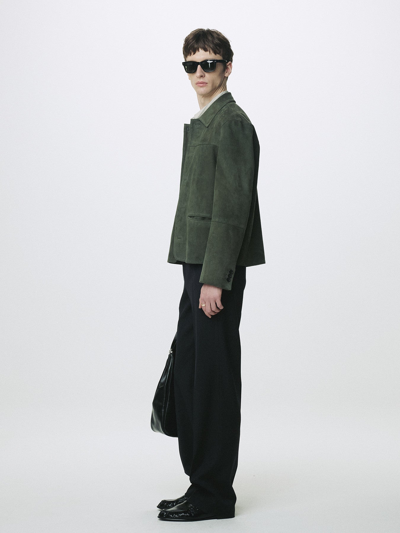 Tonywack - Goat Suede Chore Jacket (Faded Green) product image 3 | TRAB K-Fashion Australia