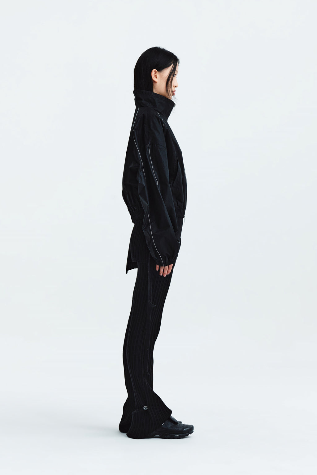 Matin Kim - Matin Coating Crop Blouson (Black) product image 7 | TRAB K-Fashion Australia