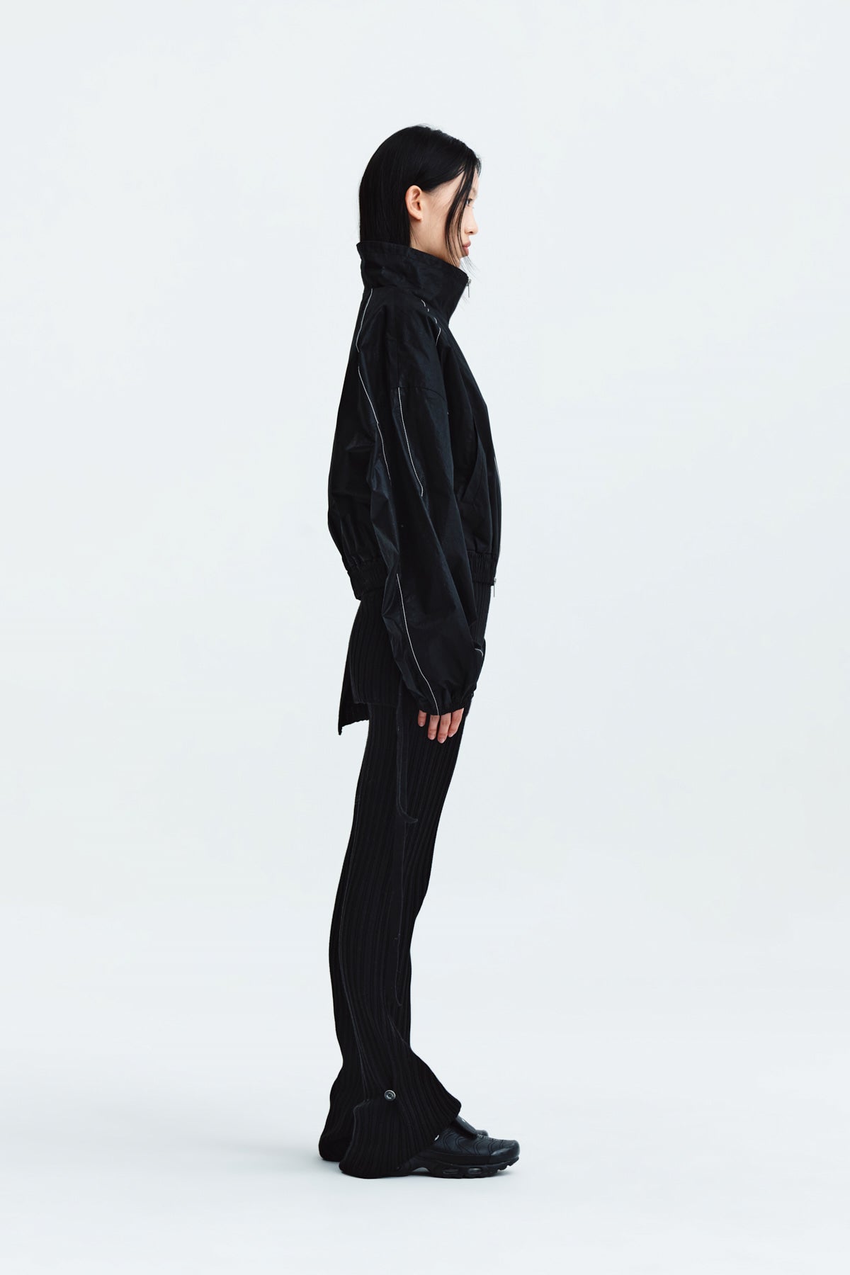 Matin Kim - Matin Coating Crop Blouson (Black) product image 7 | TRAB K-Fashion Australia