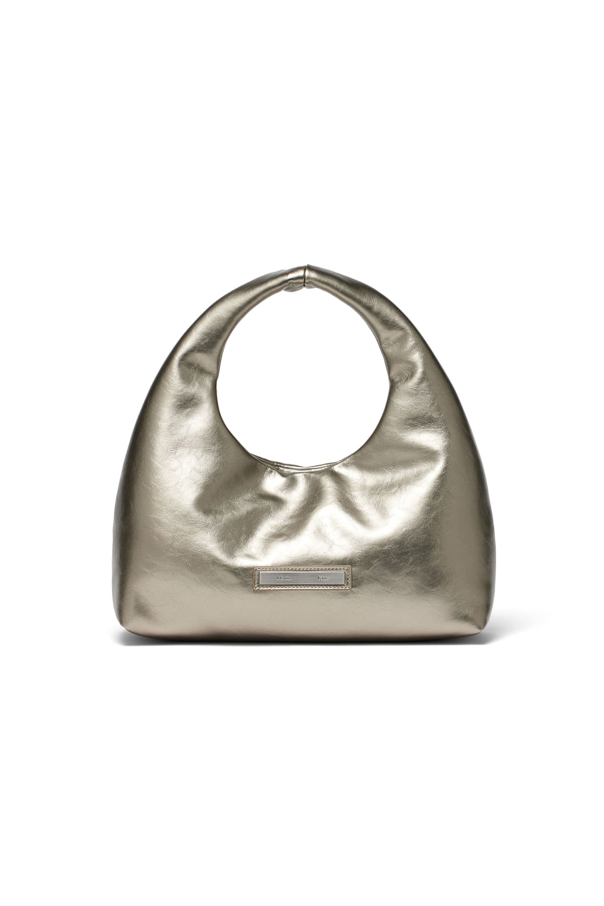 Matin Kim - Embossed Logo Leather Mini Tote Bag (Champagne) product image 5 | TRAB K-Fashion Australia