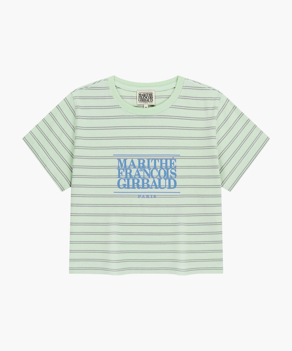 Marithe & Francois Girbaud - Classic Logo Crop Tee (Light Mint) product image 6 | TRAB K-Fashion Australia