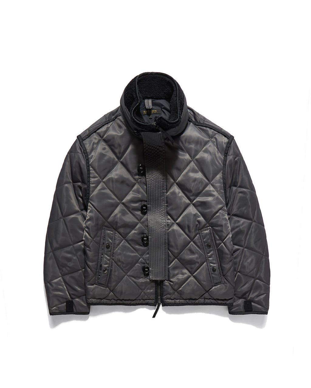 Eastlogue - Alpine Layered Quilted Jumper (Charcoal) product image 1 | TRAB K-Fashion Australia