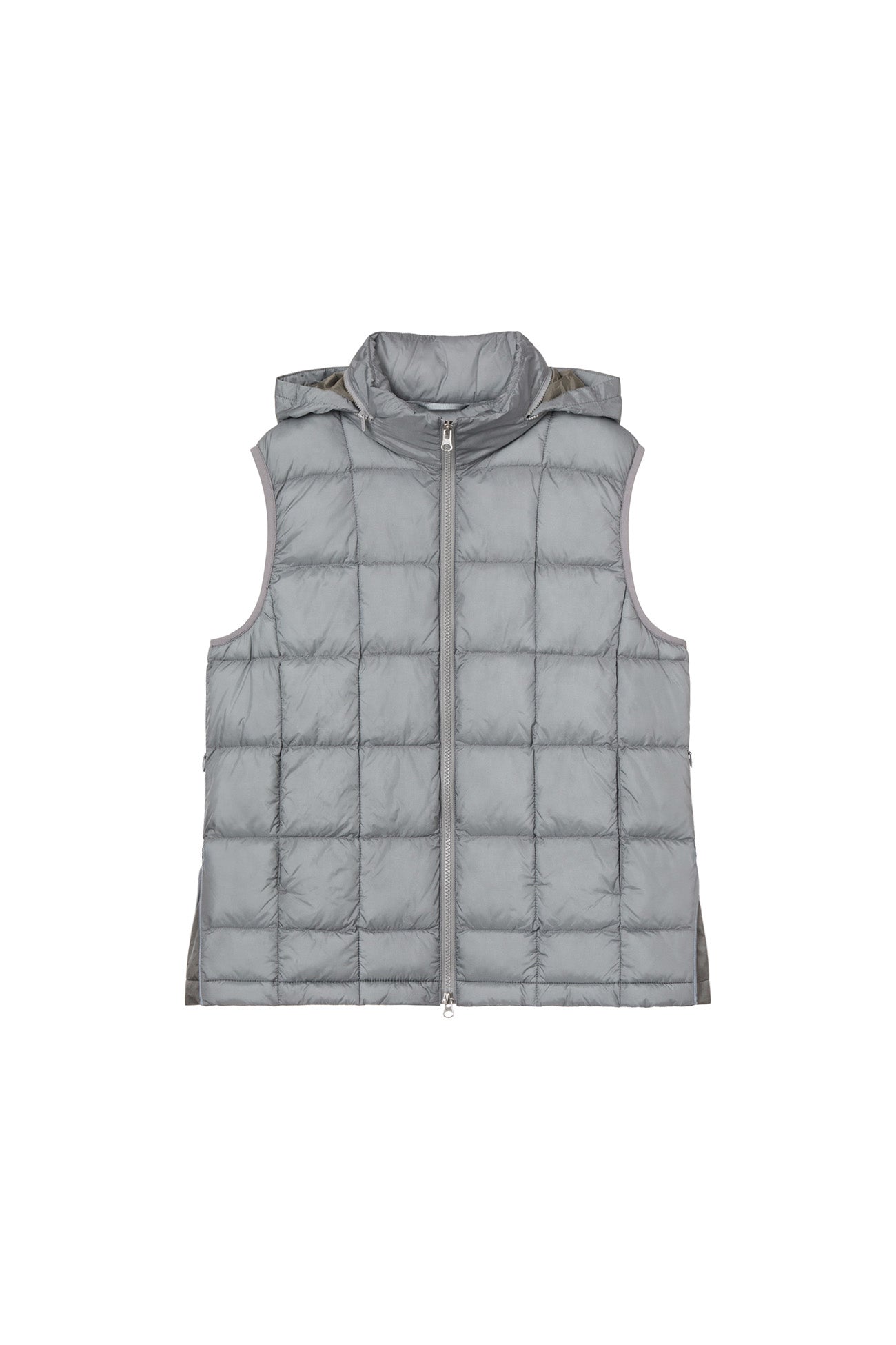 Deinet - Point Wellon Hood Vest (Silver) product image 1 | TRAB K-Fashion Australia