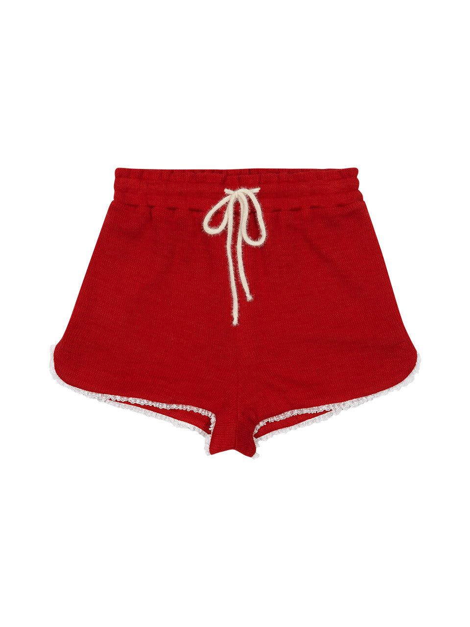 Margarin Fingers - Lace Knit Shorts (Red) product image 2 | TRAB K-Fashion Australia