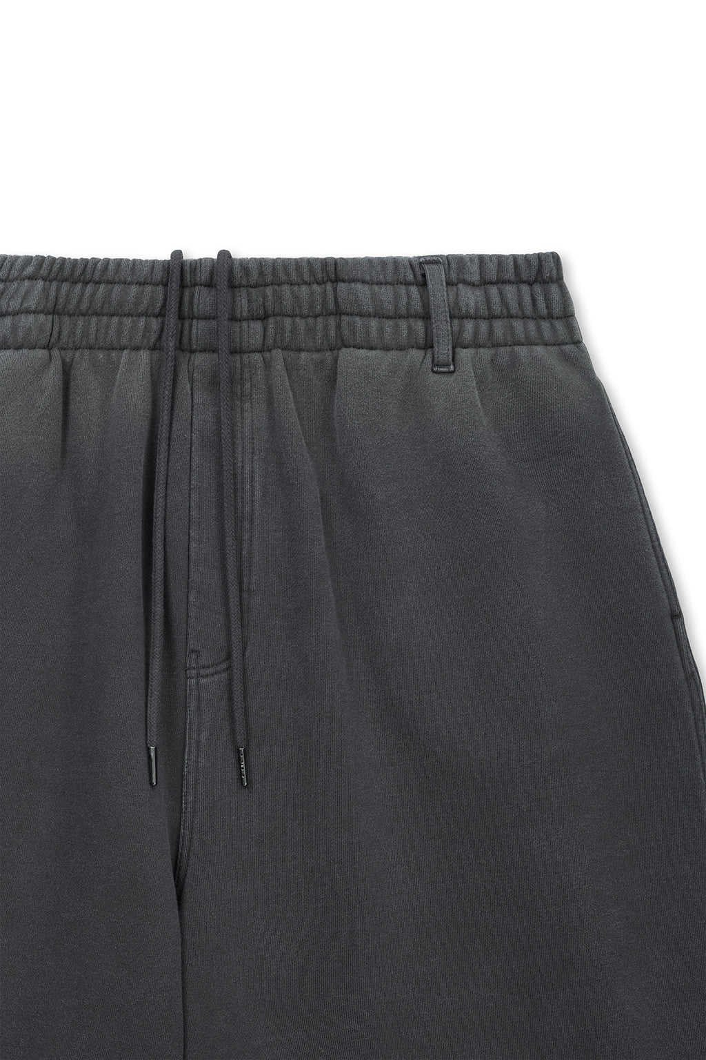 Matin Kim - Vintage Washed Back Logo Bermuda Sweatpants (Charcoal) product image 3 | TRAB K-Fashion Australia