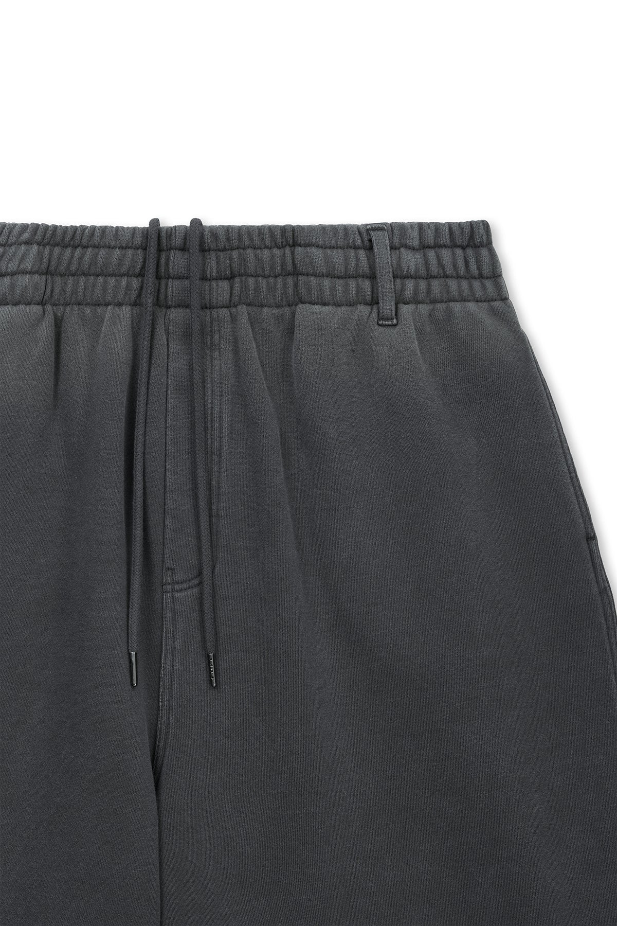 Matin Kim - Vintage Washed Back Logo Bermuda Sweatpants (Charcoal) product image 3 | TRAB K-Fashion Australia