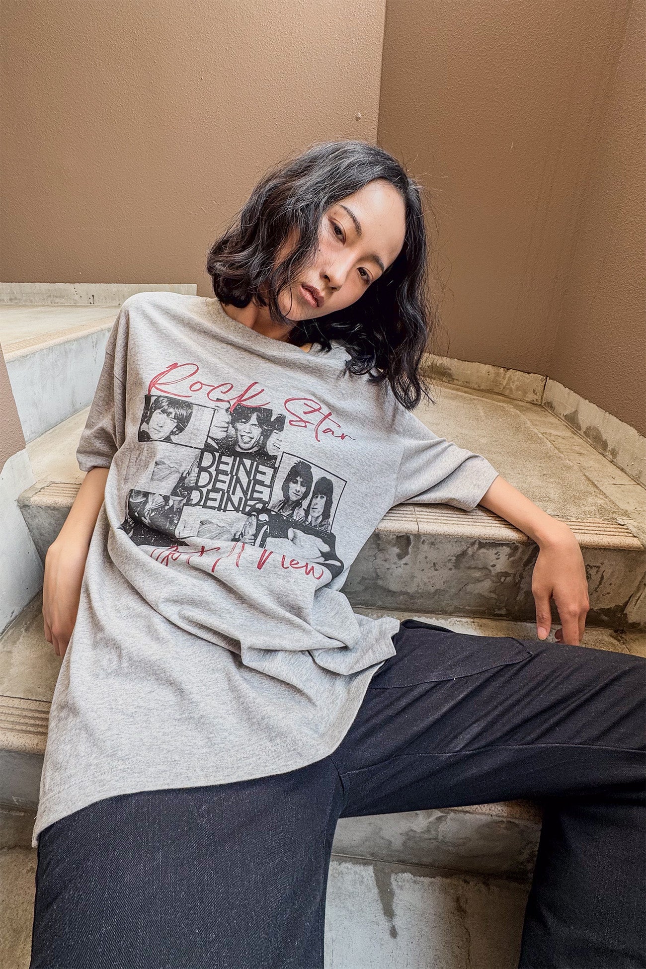 Deinet - Band Graphic T-Shirt (Melange Grey) product image 7 | TRAB K-Fashion Australia