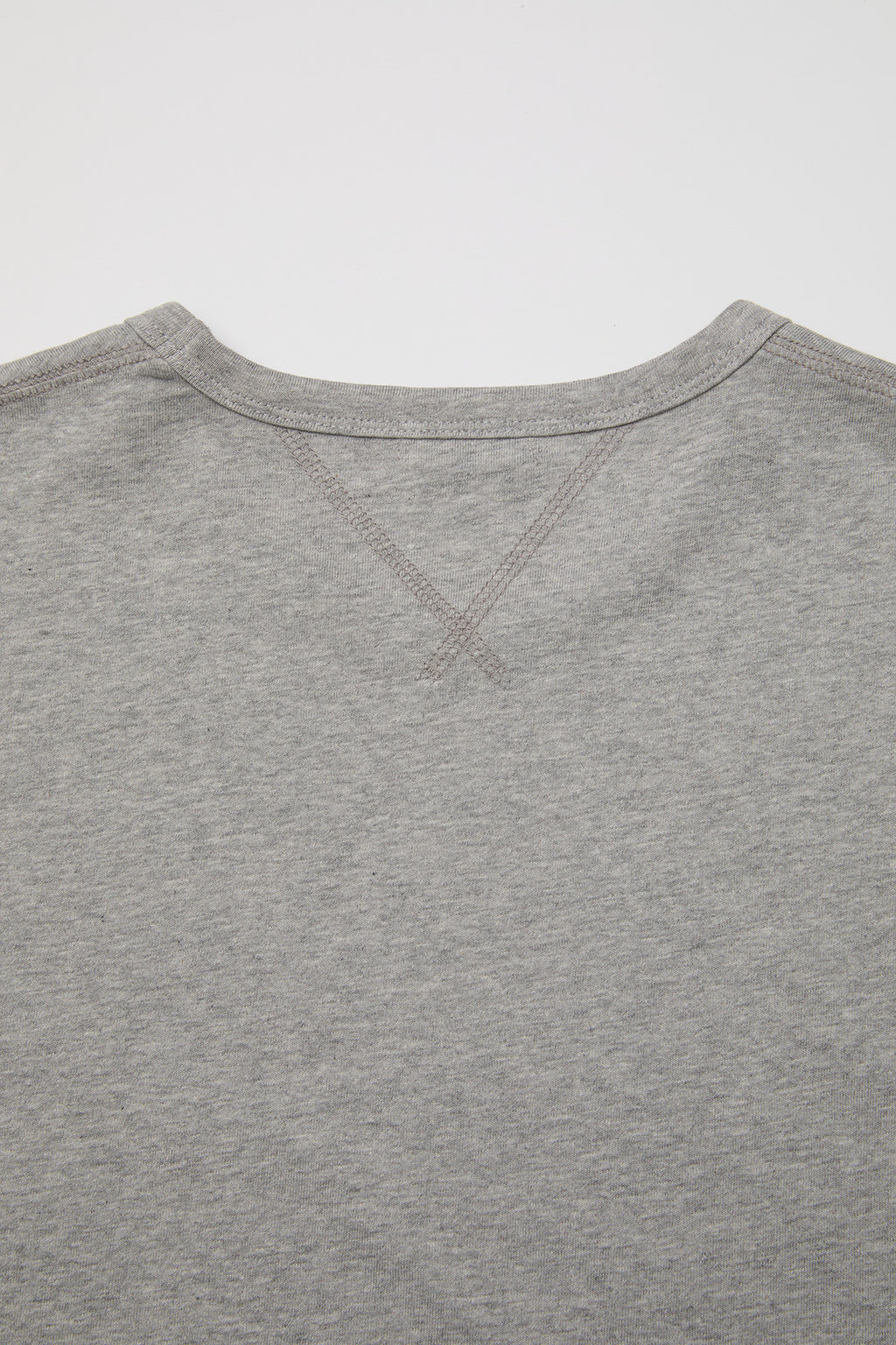 Coor - Chain Stitch Pointed Crop T-Shirt (Melange Gray) product image 6 | TRAB K-Fashion Australia