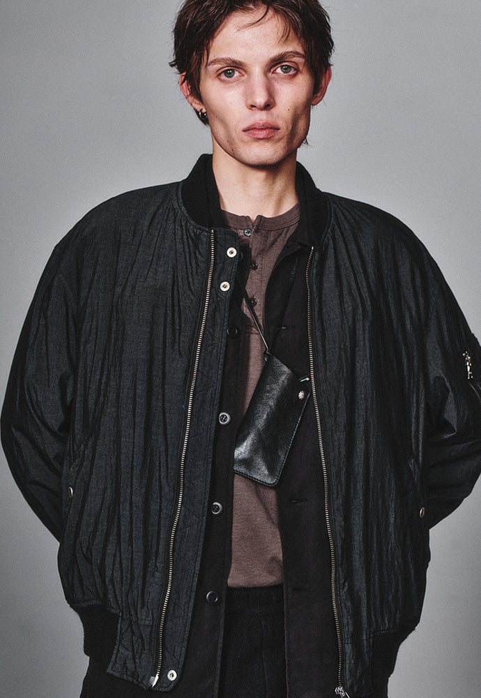 Art if acts - Garment-Dyed Rayon Ma-1 (Dusty Black) product image 6 | TRAB K-Fashion Australia