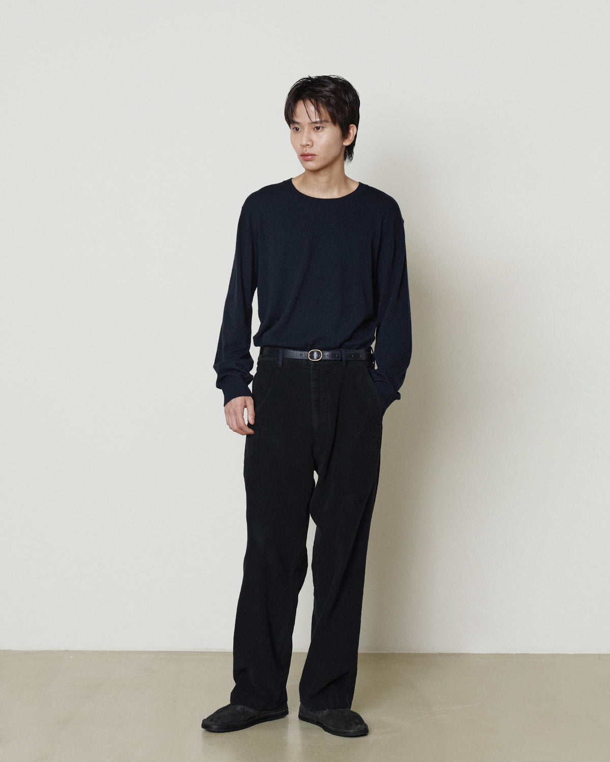 Brownyard - Moleskin French Work Pants (Black) product image 1 | TRAB K-Fashion Australia