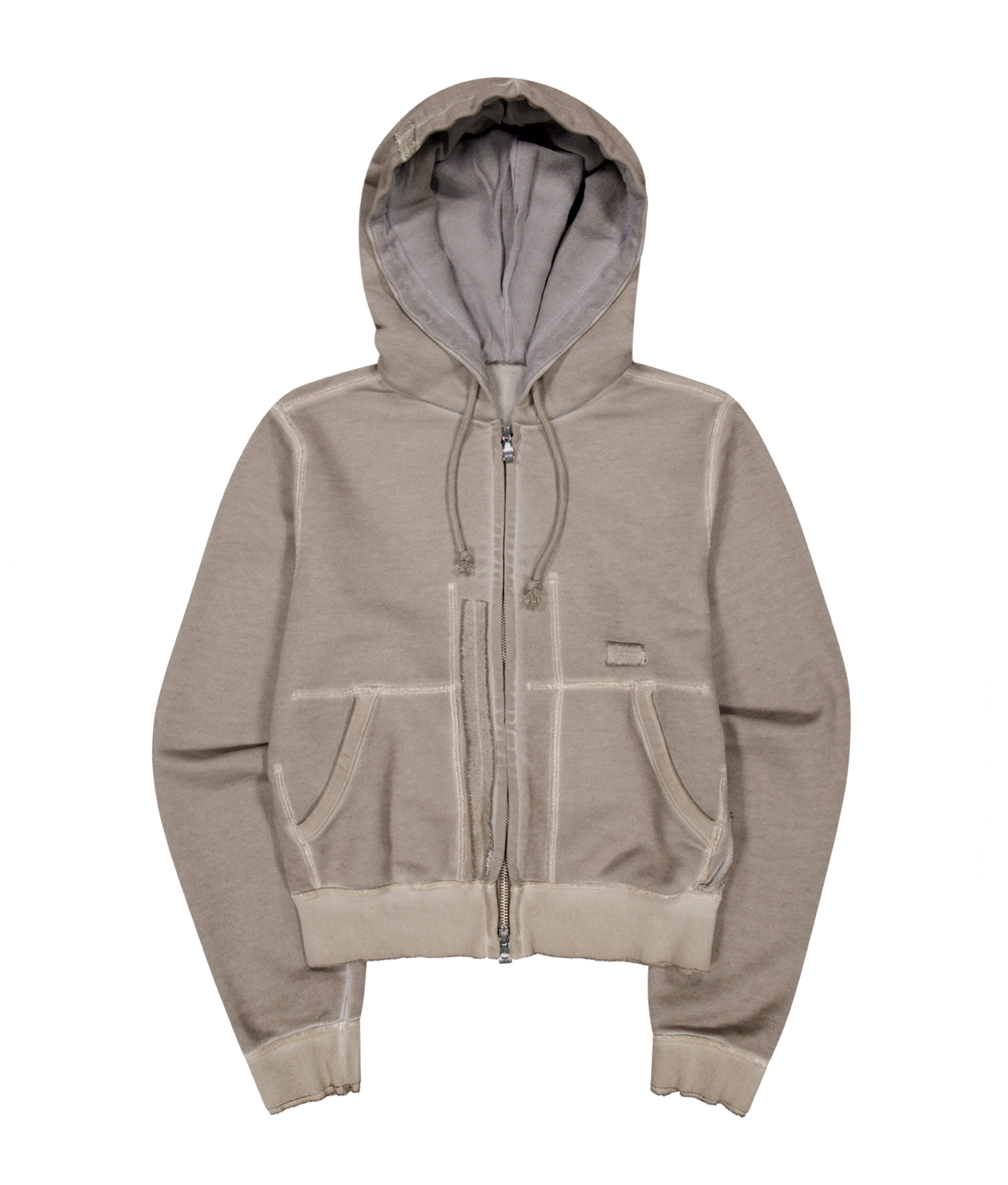 XLIM - Ep.8 Women 01 Hoodie Zipup (Washed Taupe) product image 5 | TRAB K-Fashion Australia