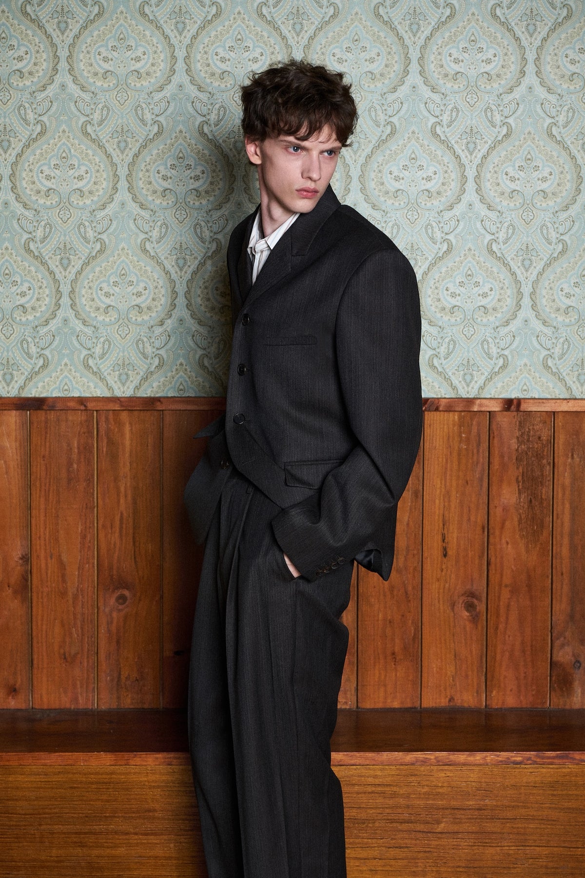 STU - Rounded Single Breasted Jacket (Charcoal) product image 14 | TRAB K-Fashion Australia