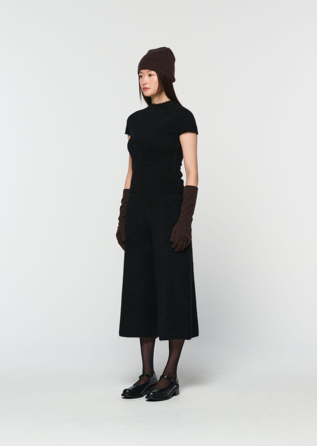 Amomento - wholegarment hairy knit top (Black) product image 3 | TRAB K-Fashion Australia